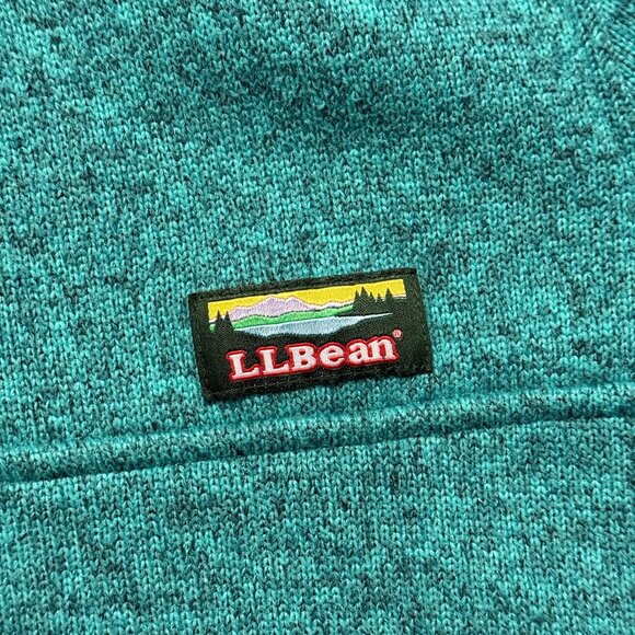 L.L. Bean Women's Sweater Fleece Pullover - Turquoise - Picture 3 of 6